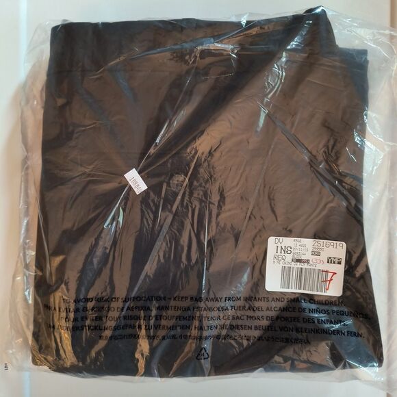 Lands' End Chino Pants Men’s 38x33 Black Straight Traditional Fit Khakis Creased - Picture 5 of 5